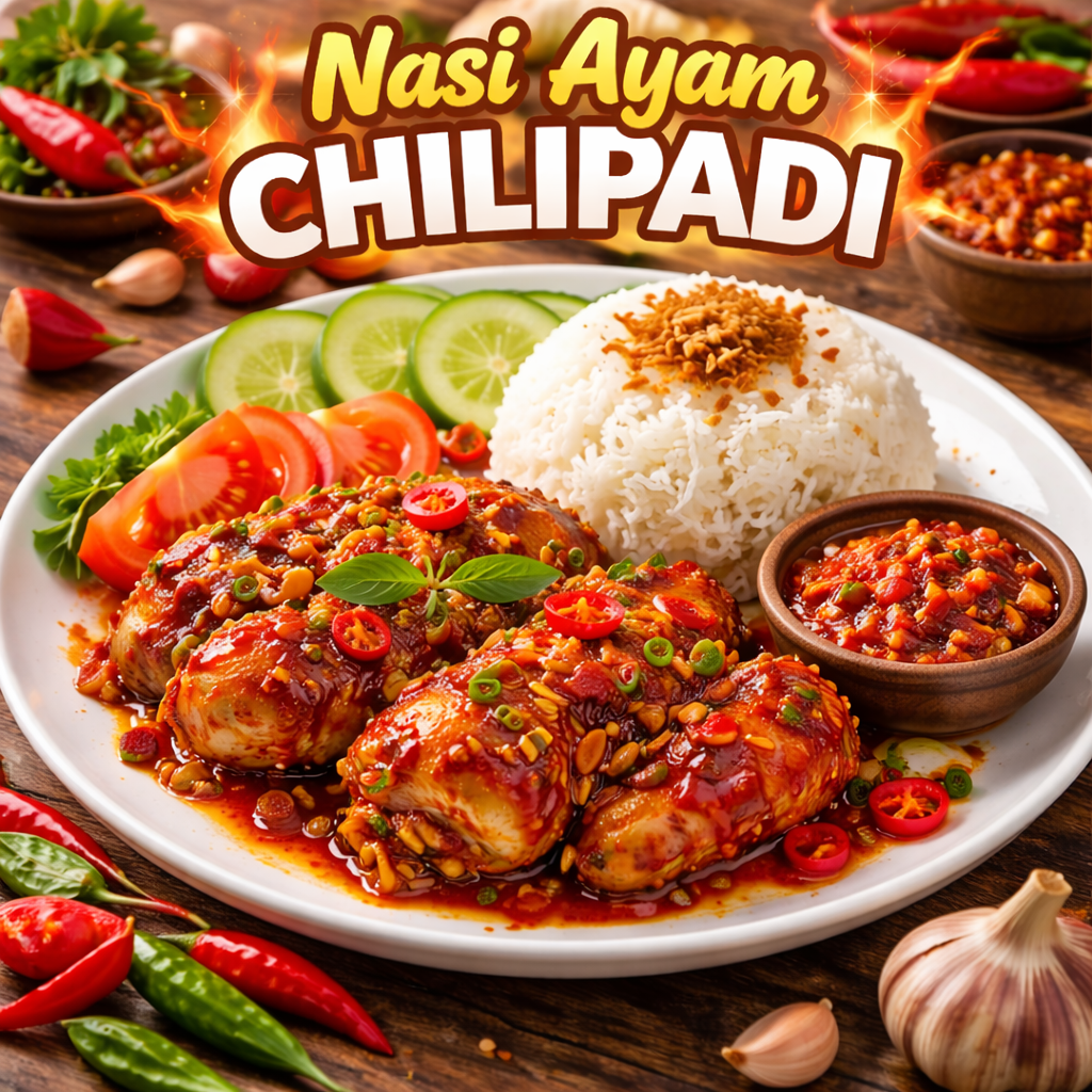 Nasi Ayam Chilipadi menu makanan Kopi Cerita